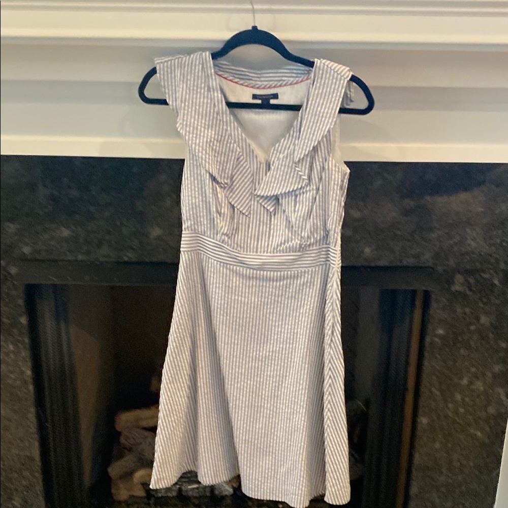 Silver Ruched Midi Sundress